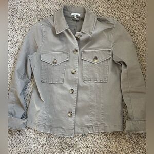 Maurices Taupe Utility Jean Jacket